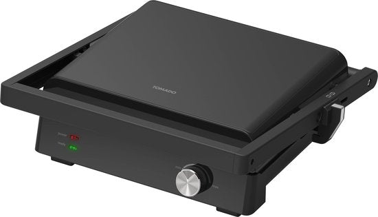 Tomado TGC4002B - Großer Kontaktgrill - Tischgrill - Grillfläche: 28 x 23 cm - Einstellbare Temperatur - Toastvorrichtung - PFAS frei - 2000 W