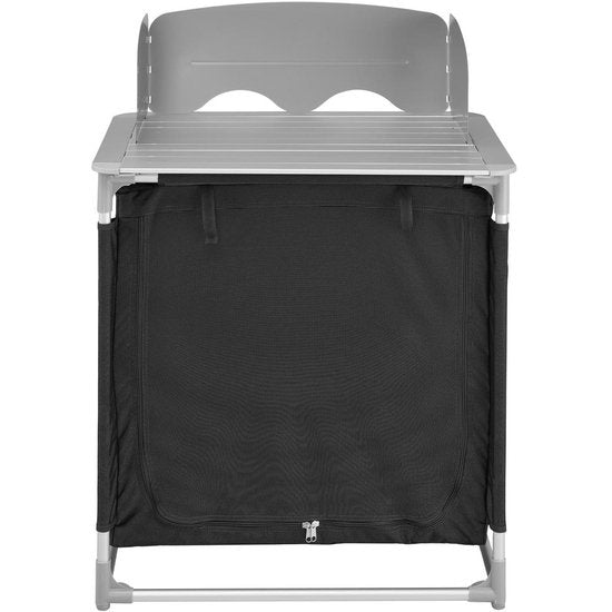 tectake - Campingküche 76x53,5x107cm schwarz - 403346