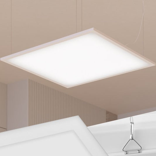 tectake® LED-Paneel Lucerna - LED-Paneel Systemdecke - ultradünn, warm-weiß 3000K, energiesparend, 62 x 62 cm