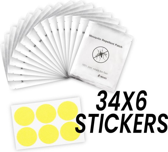 Levanda - 200 Anti-Mücken-Aufkleber – DEET-frei, mit Citronella – Kindersicher & ideal für Outdoor-Aktivitäten