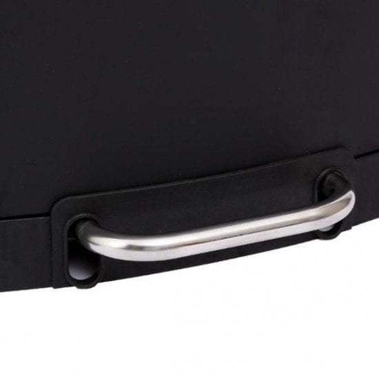 5Five Mülleimer aus Metall – Schwarz – 35 x 32 x 62 cm – 30 l