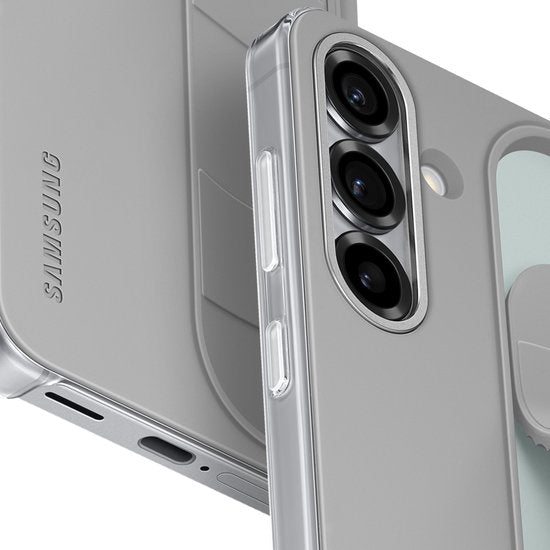 Samsung Galaxy S25 Hülle – Standing Grip Case – Grau
