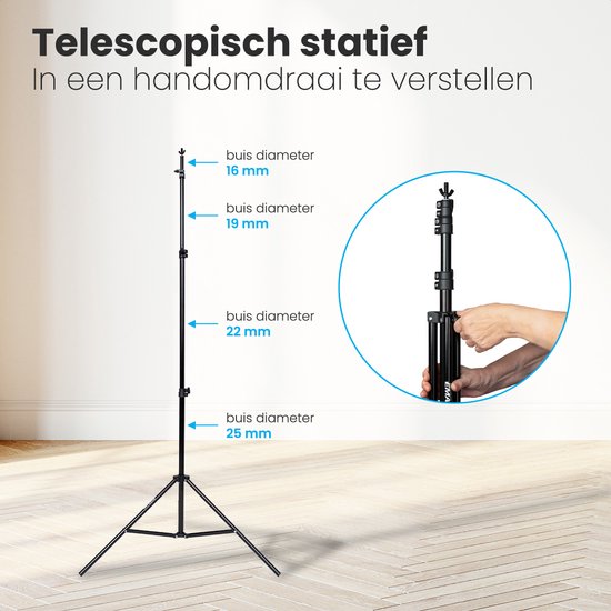 Auronic Backdrop System - Komplettset - ohne Tuch - verstellbar - 300 x 260cm