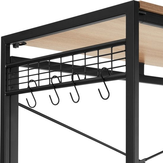 tectake - Paterson Klapptisch 102x51x77cm - hellbraun - 404661