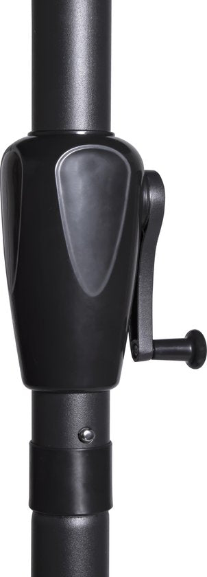 VONROC Premium Stick Sonnenschirm Rosolina 280x280cm - Inkl. Schutzhülle - Quadratischer Sonnenschirm - Neigbar - UV-beständiges Tuch - Schwarz