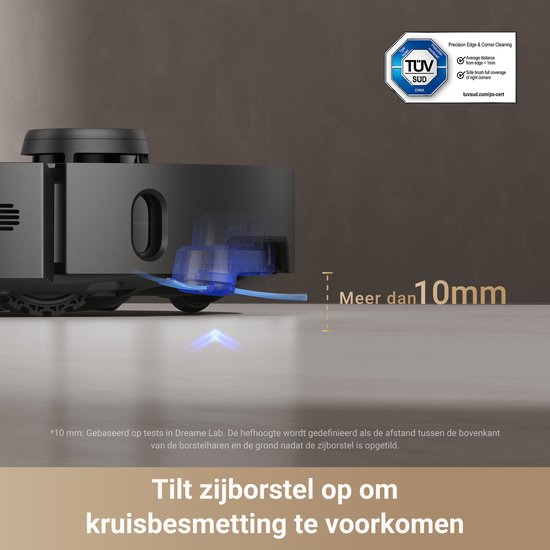 Dreame X40 Master – Staubsaugerroboter mit Wischfunktion – Kompakte, freihändige Ladestation – Innovative Wischtechnologie – Automatische Wasserbefüllung