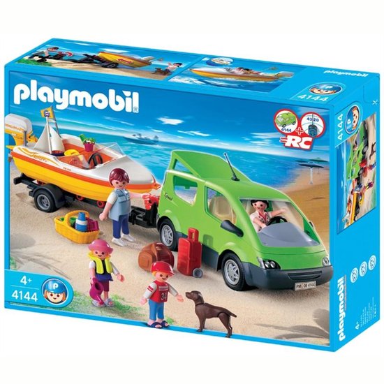 PLAYMOBIL Familienauto mit Boot - 4144
