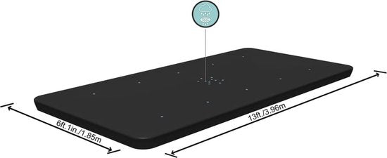 Bestway Flowclear Schwimmbadabdeckung 404 cm