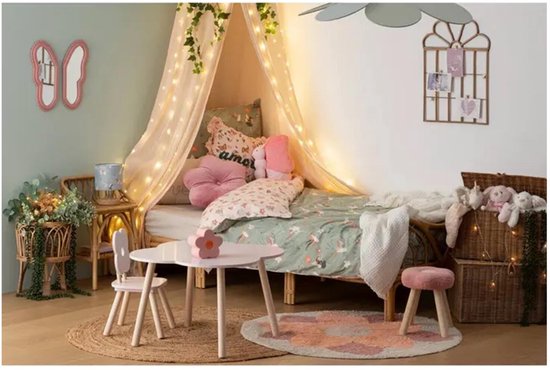 Atmosphera Kids Kinderstuhl „Blume“ – 27 x 27 x 48 cm – Rosa