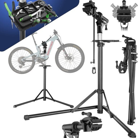 tectake - Fahrradreparaturständer Jan - klappbarer/höhenverstellbarer Montageständer - geeignet für E-Bikes/Elektrofahrräder - 404919