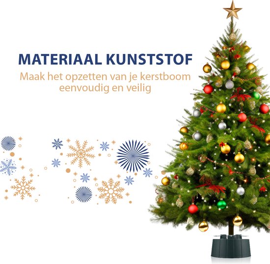 Arti Casa Weihnachtsbaumständer - Weihnachtsbaumsockel für echten Weihnachtsbaum - Weihnachtsbaumständer für Innenräume - Stämme zwischen 35 - 130 mm