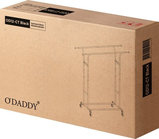 O'DADDY - Kleiderständer - auf Rollen - Metall - Schwarz