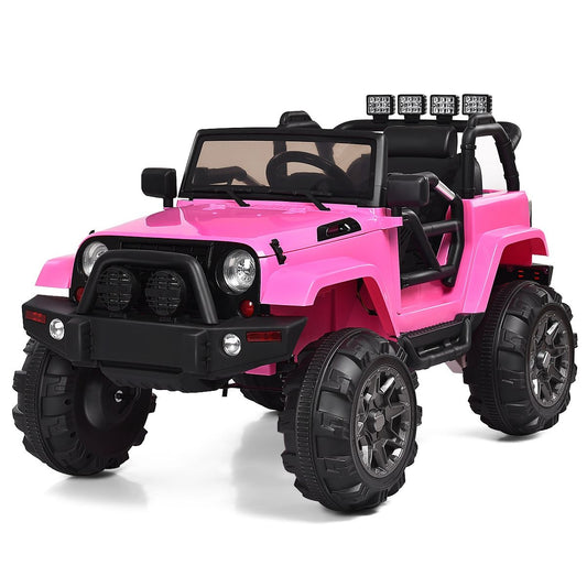 Coast Elektrisches Jeep 12 V Kind - 2,4 G Fernbedienung mit Musik - Pink