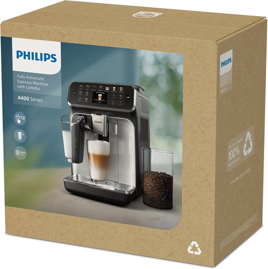 Philips Espressomaschine EP4441/50 – Schwarz