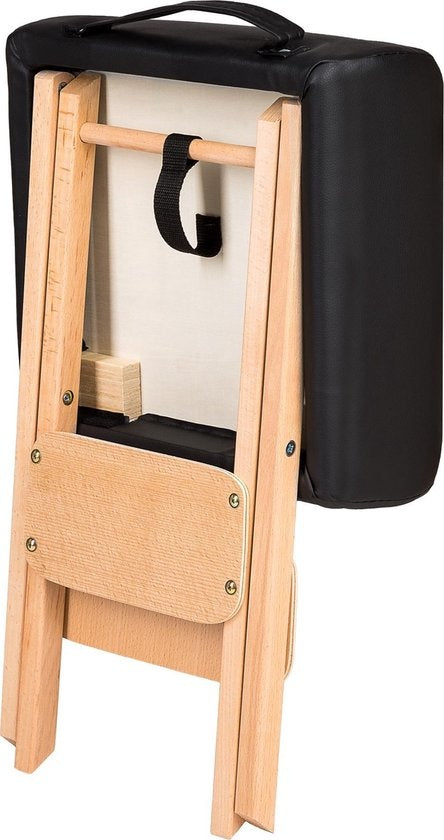 tectake - Massagehocker mit 2 Rollenkissen schwarz 400431