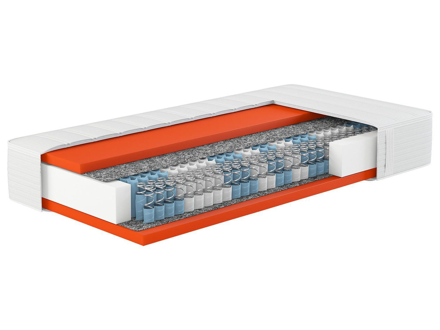 Hn8 Sleep Systems Dynamic - 7-Zonen-Taschenfederkernmatratze - Weiß - Weich - 160x200