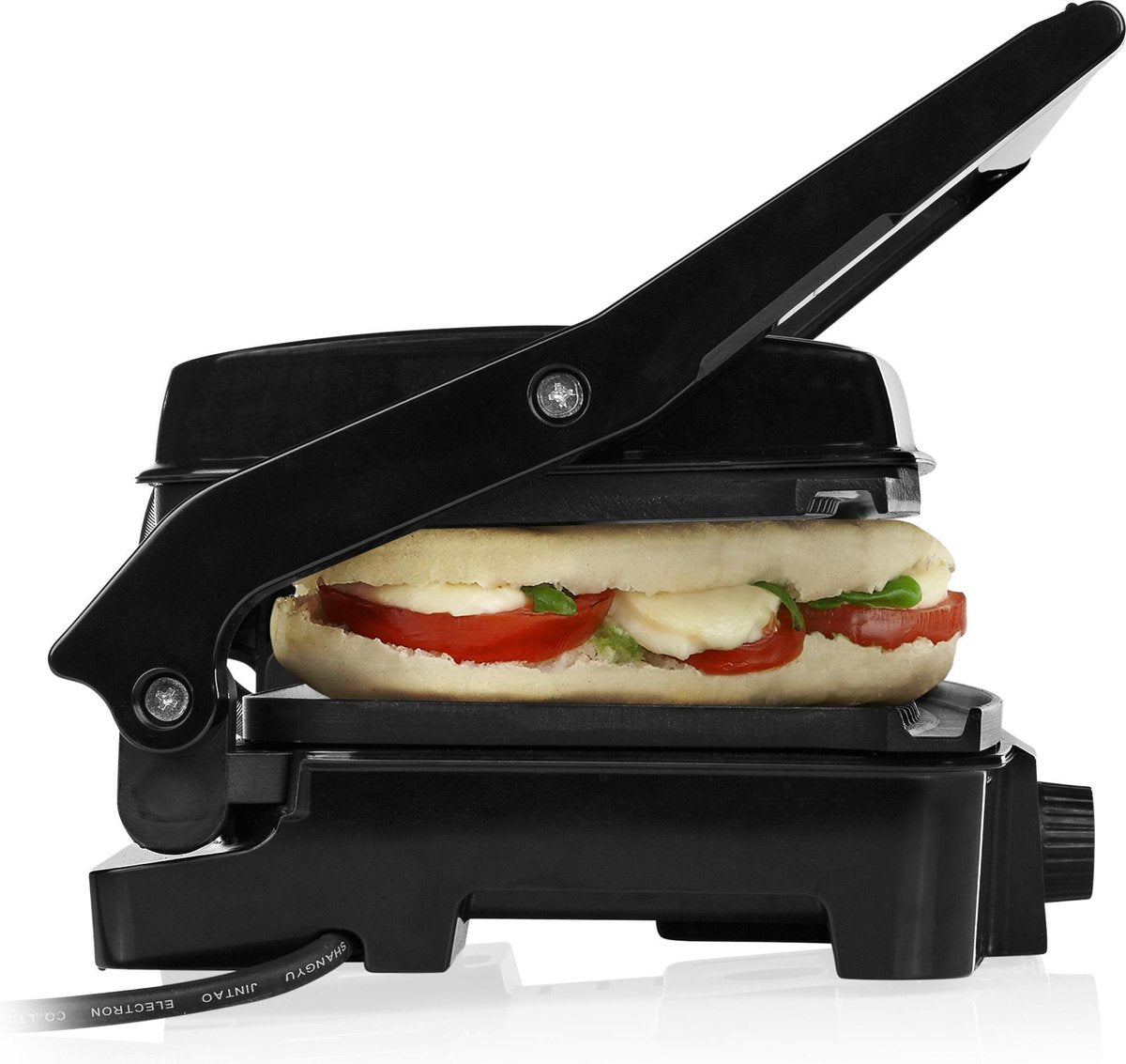 Tristar PD-4958B Kontaktgrill – 1000 W – 23 x 14,5 cm – Schwarz