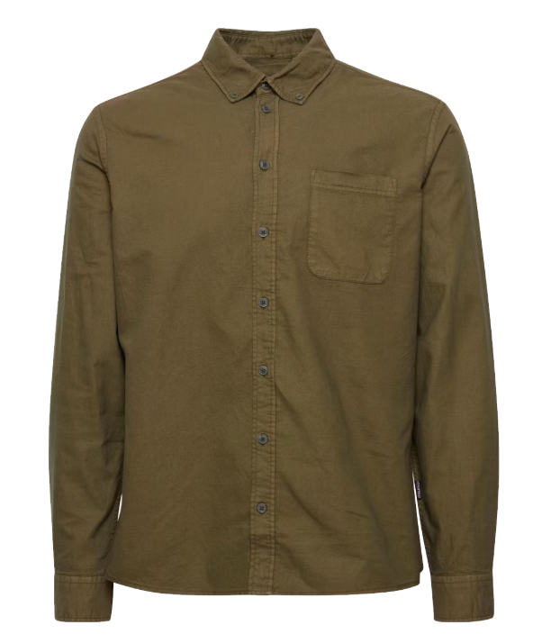 Blend Shirt Oxford Forest Night - Herren - Regular Fit - Größe XL