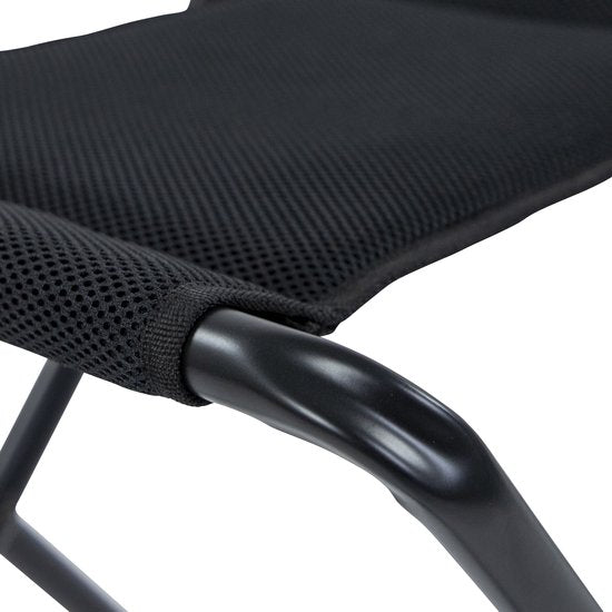 Bo-Camp - Hocker + Ablage - klappbar - Schwarz