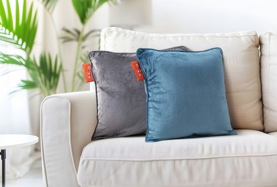 Home&Comfort - Kabelloses Wärmekissen - Velvet Grey - Wiederaufladbar