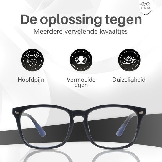LC Eyewear Computerbrille - Blaulichtbrille - Displaybrille - Design - Unisex - Schwarz