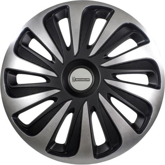 Michelin Radkappen 15-Zoll - silber/schwarz - nvs