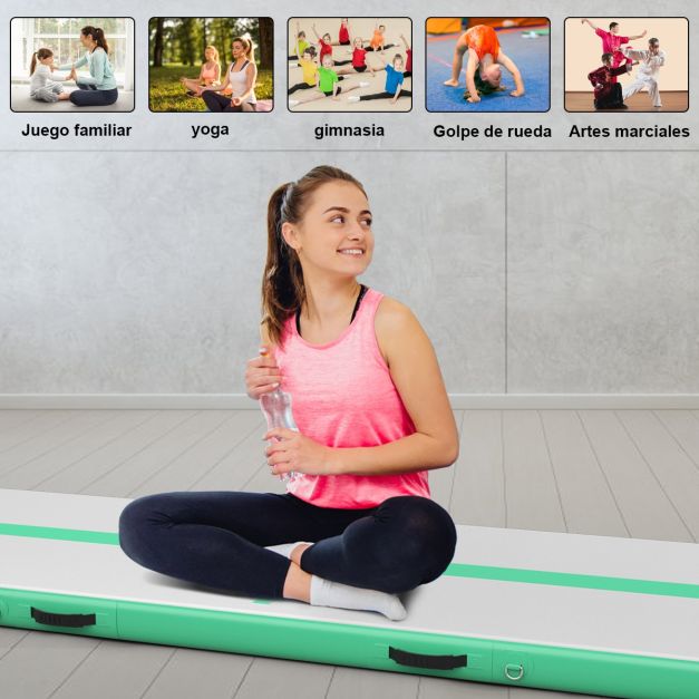 Coast Gymmat mit Kompressor - Innen und Außen - 450 x 100 x 15 cm - Grün