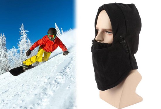 Balaclava- Sturmhaube - Ski-/Snowboard Gesichtsmaske - Halswärmer unisex schwarz