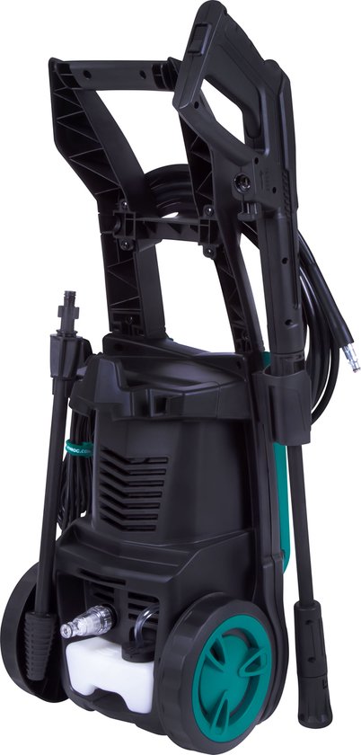 VONROC Hochdruckreiniger V18-1 1800W â€“ 140 bar â€“ 420 l/h â€“ inkl. 8m Schlauch, Reinigungsmitteltank und mehr