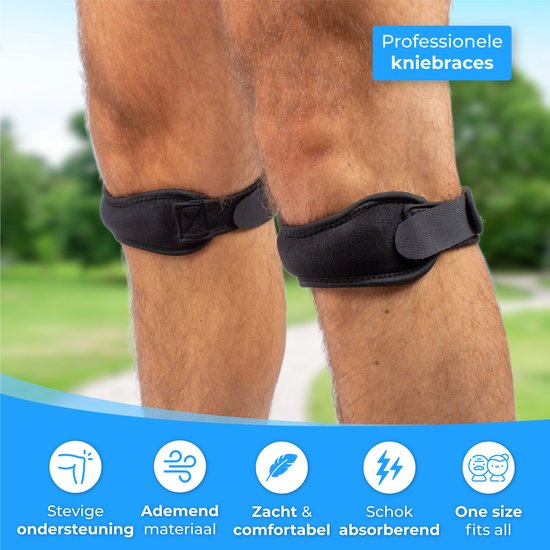 Nuvance - Patella Brace - Knieschiene - 2er-Set Knieschienen - Knieschiene zur Unterstützung - Knieschiene für Sport