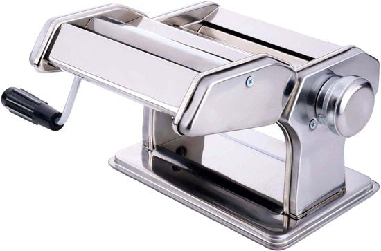 alpina Nudelmaschine, manuell – Edelstahl – Tischklemme – Spaghetti, Ravioli, Lasagne
