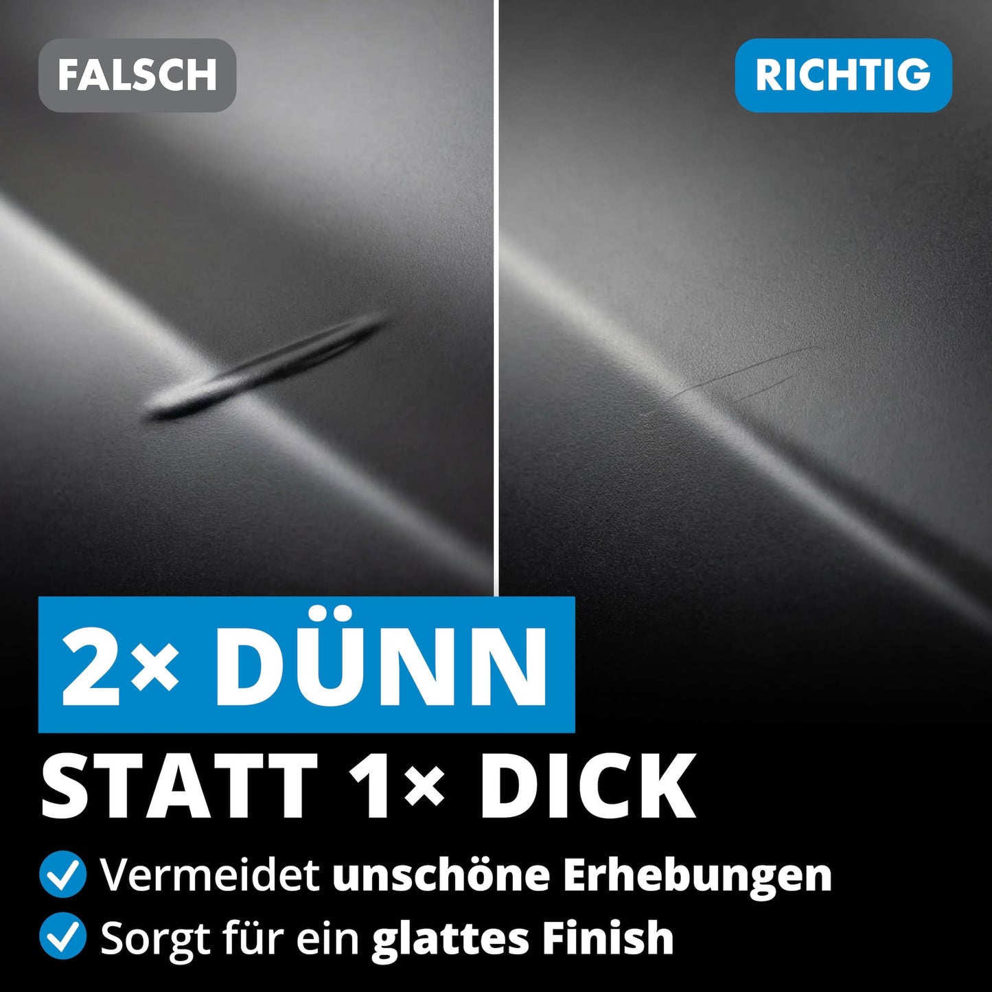 Licargo Lackstift schwarz matt – Reparaturstift für Autolack – Präzisionspinsel – hohe Deckkraft und schnelle Trocknung – hergestellt in Deutschland