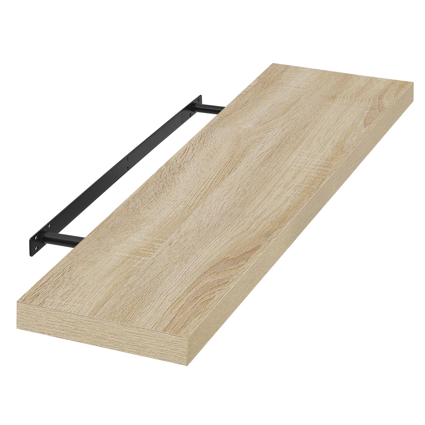 EUGAD 0046QJ Wandregal Schwebendes Wandregal - 80 cm - Sonoma Eiche - MDF - max 10 kg