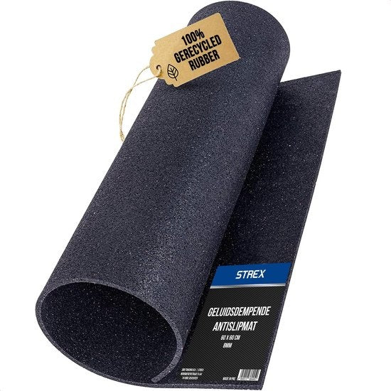 Strex Anti-Vibrationsmatte Waschmaschine und Wäschetrockner - 60 x 60 CM - Schalldämpfende Antirutschmatte - Vibrationsdämpfer - Gummimatte
