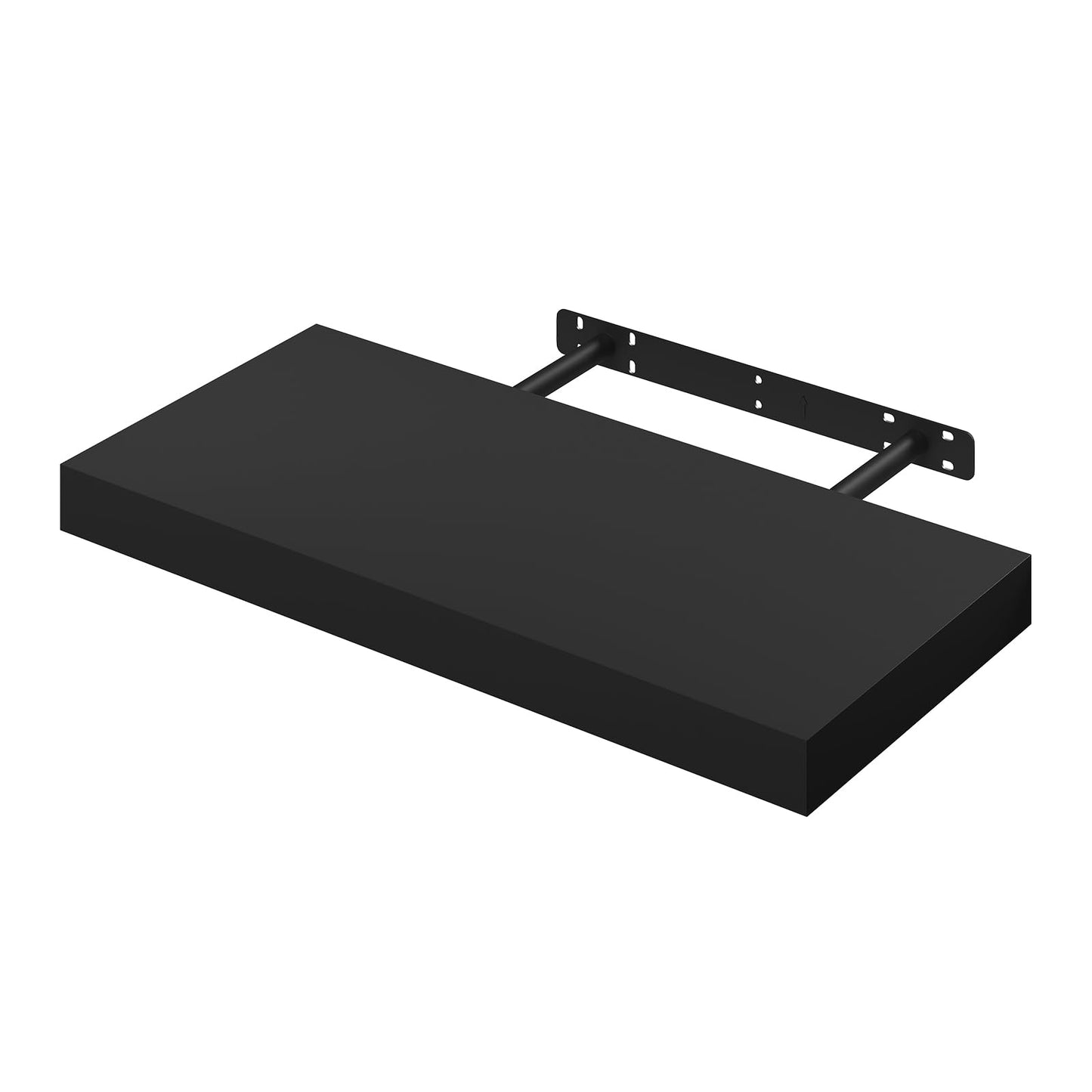 WOLTU RG9368sz – Wandregal – MDF – Schwarz – 50 x 22,9 x 3,8 cm