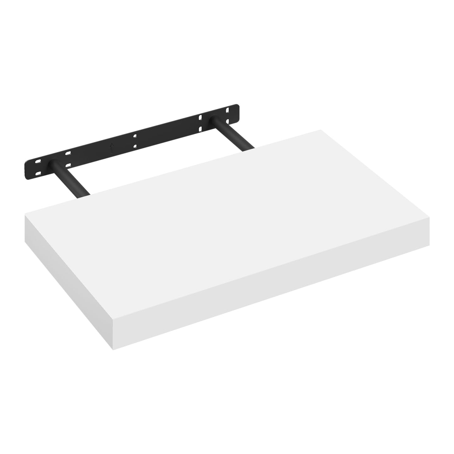 Esituro Wandregal – 30 x 3,8 x 22,9 cm – Wandmontage – MDF – Weiß