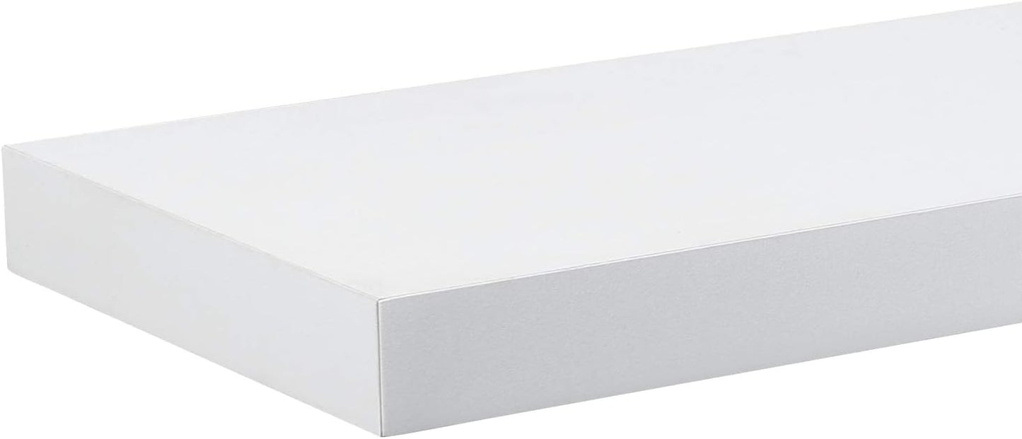 Esituro Wandregal – 30 x 3,8 x 22,9 cm – Wandmontage – MDF – Weiß