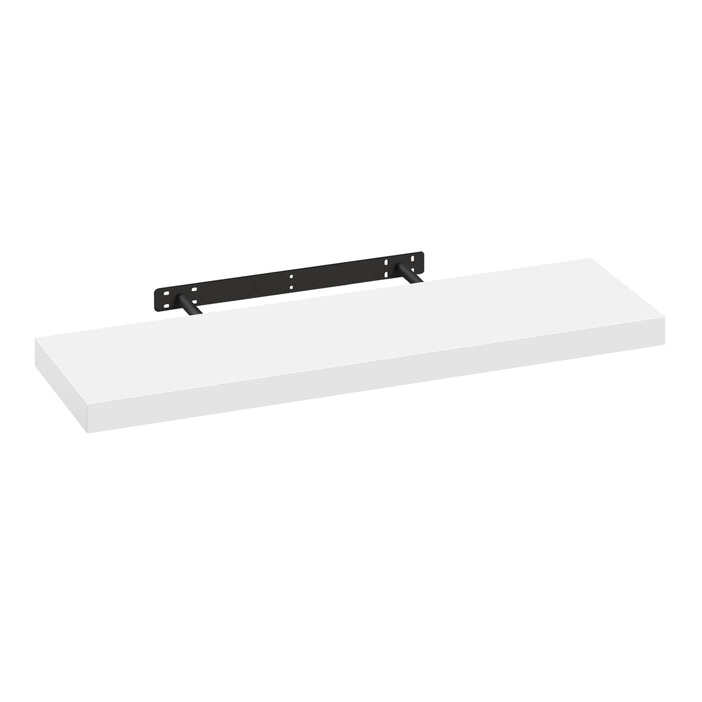 Esituro Wandregal – 70 x 23 x 3,8 cm – Wandmontage – Holz – Weiß