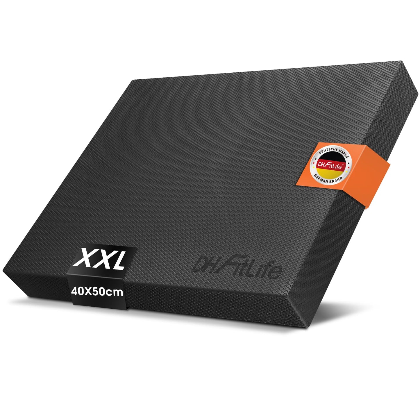 DH FitLife Balancekissen – XXL – Memory-Schaum – Schwarz
