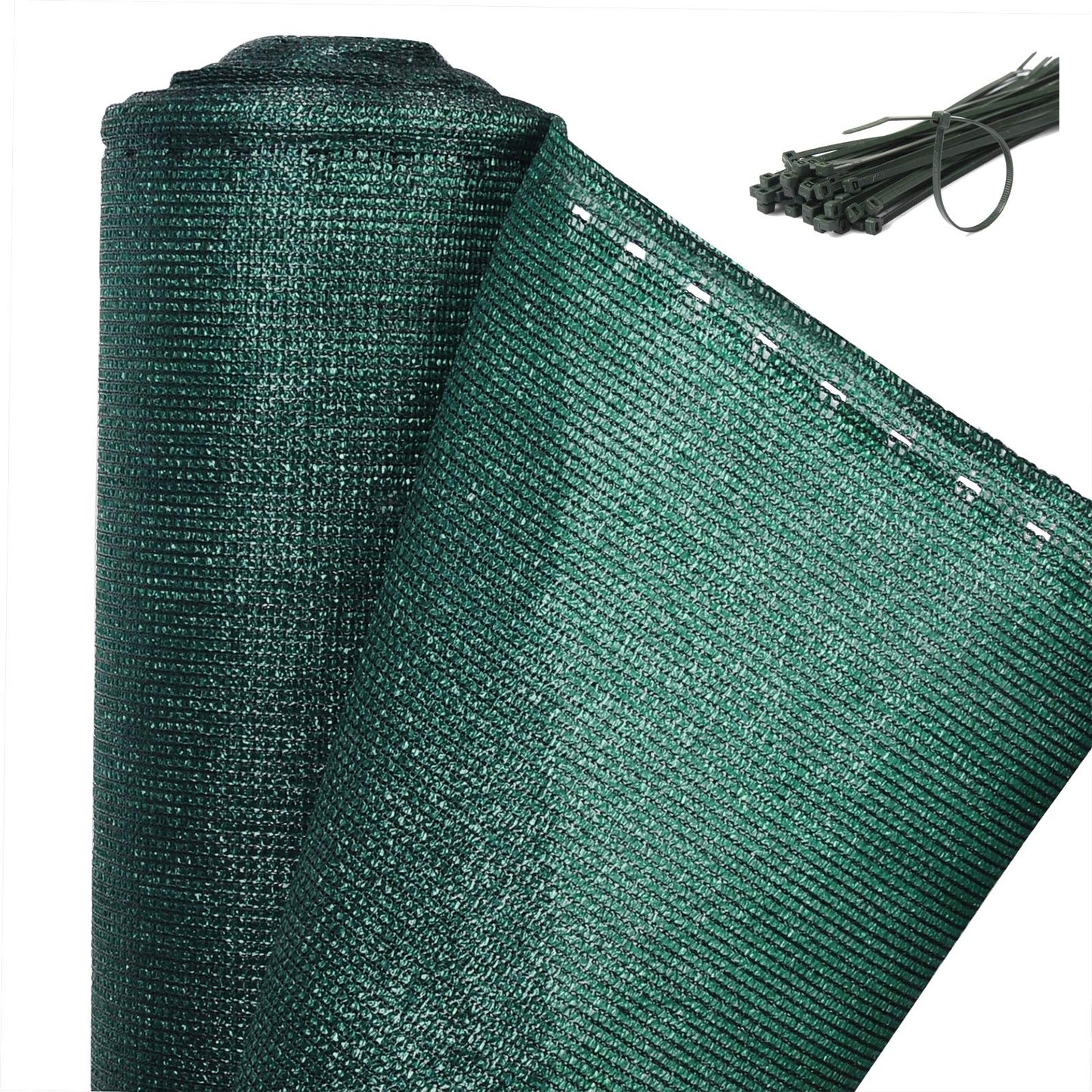 WOLTU Sichtschutz- und Schattennetz 1,5 x 25 m – HDPE 150 g/m² – Sichtschutz und Schattennetz 85 % – grün