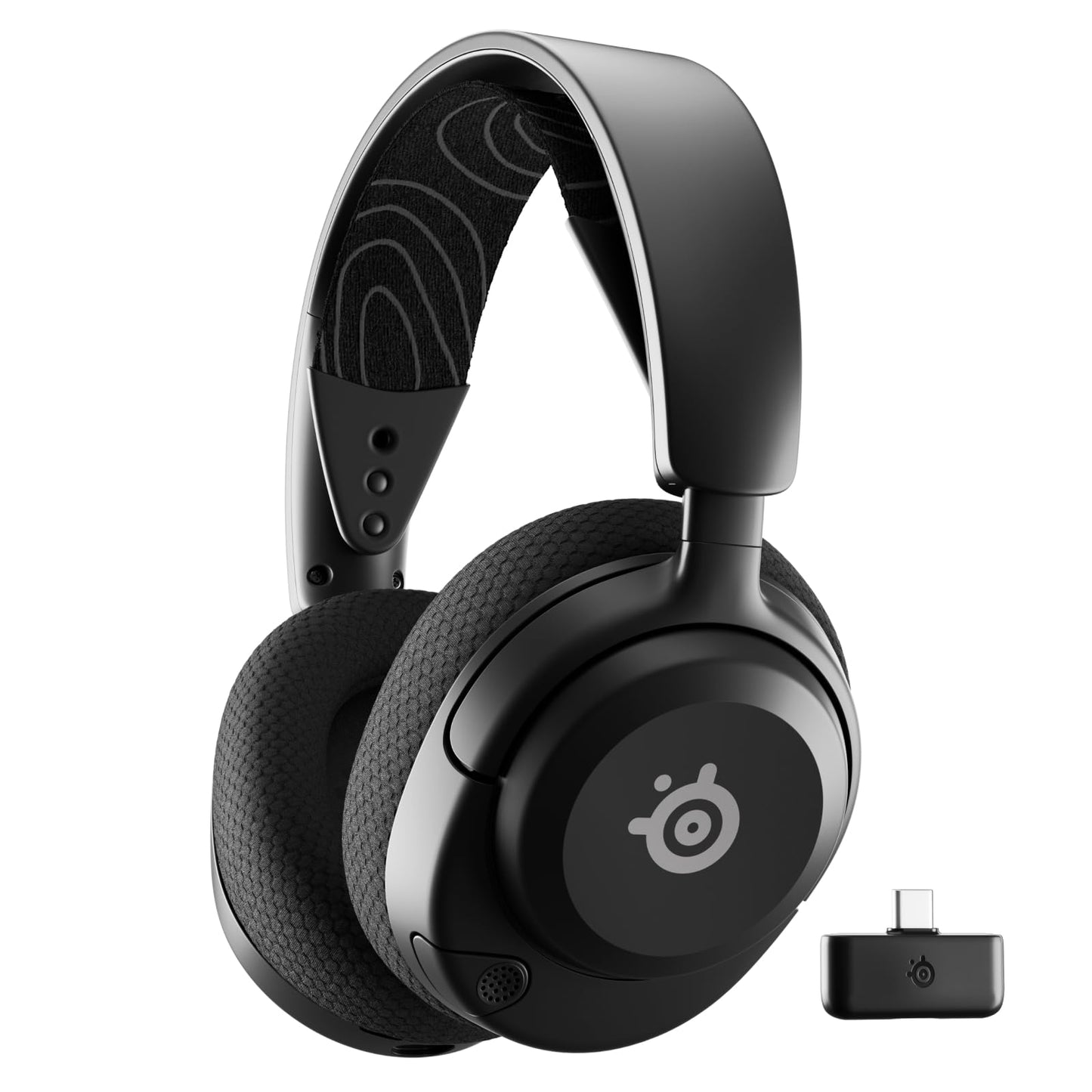SteelSeries Gaming-Headset – kabellos – 60 Stunden – Bluetooth 5.3 – 24 GHz – Schwarz