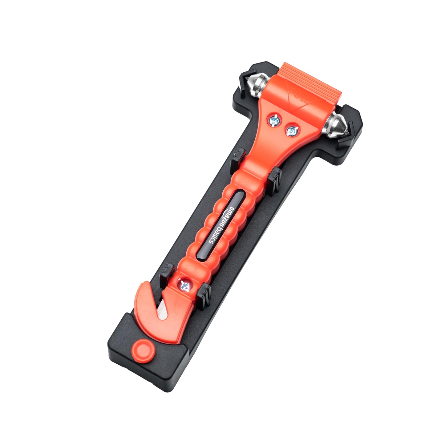 Amazon Basics Nothammer – Gurtschneider – Schutzhülle – 2 Stück – Orange