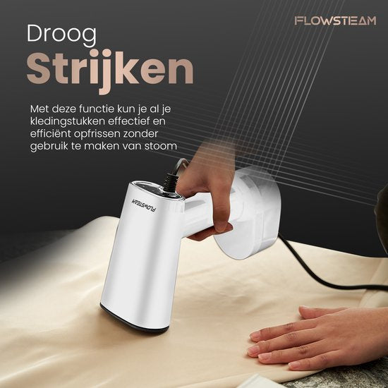 FLOWSTEAM® Luxury Clothes Steamer - Hand Steamer - Steamer Clothes - Snow White Edition