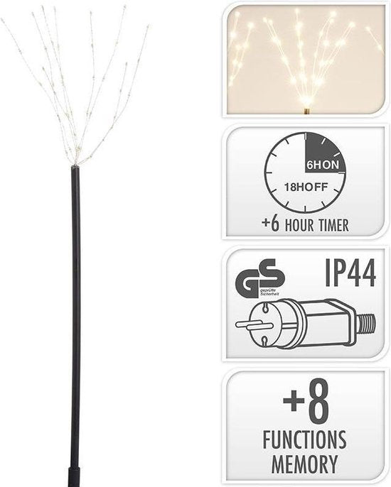 Gartenstab - 5 Stück - 225 Mikro-LED