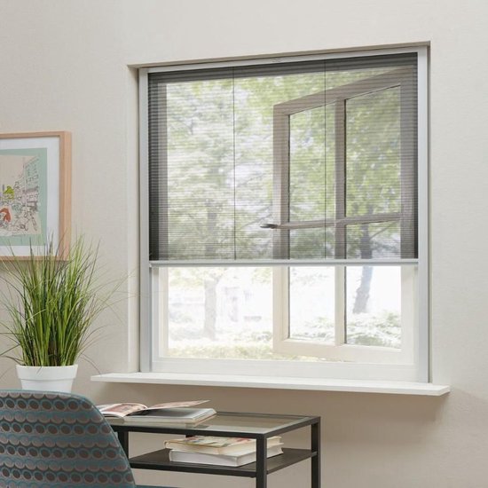 Bruynzeel Plissee-Fenster s500 123x155 WEISS
