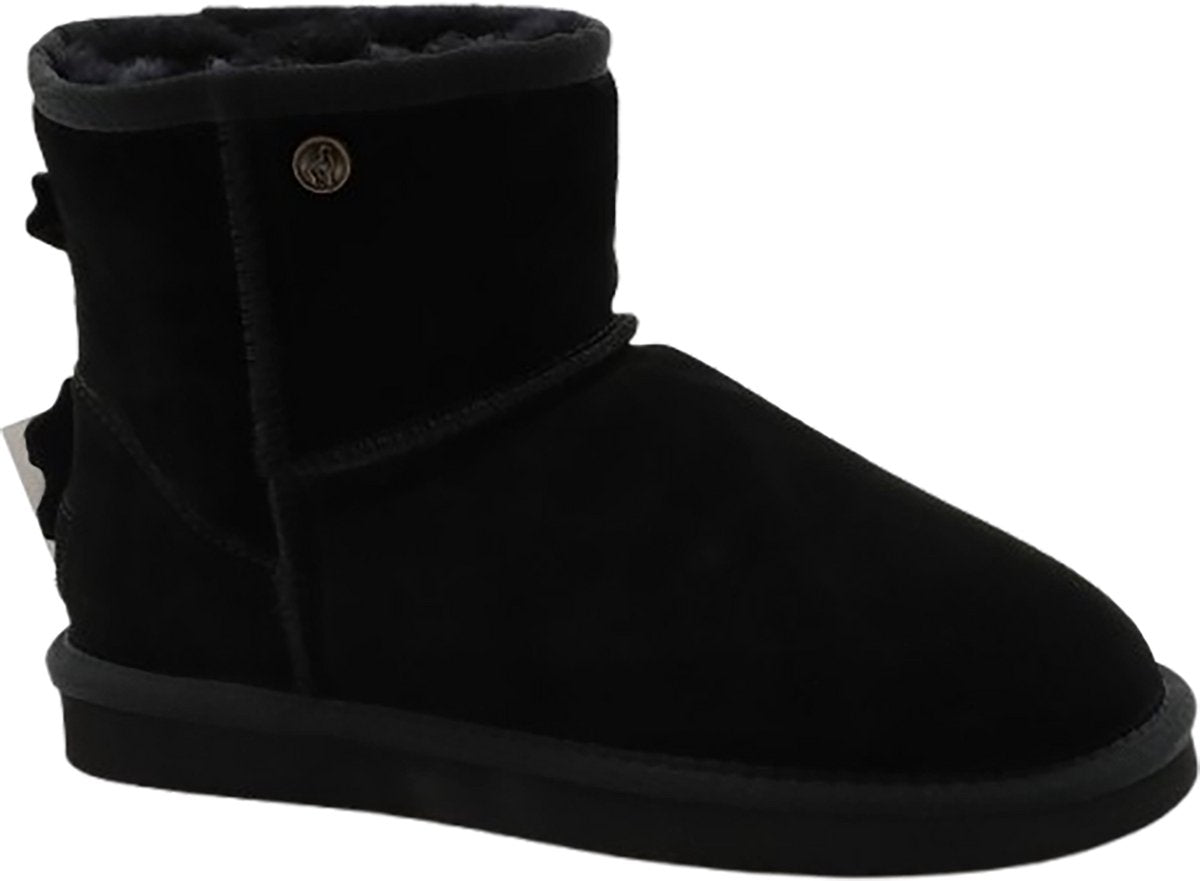 Alpacas Footwear Damenstiefel aus Wildleder gefüttert mit 100% Lammwolle - schwarz - Größe 49