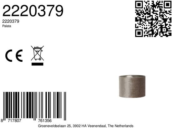 Licht & Wohnen - Lampenschirm - Palata - braun - Textil - Ø 20cm - E27 - 2220379