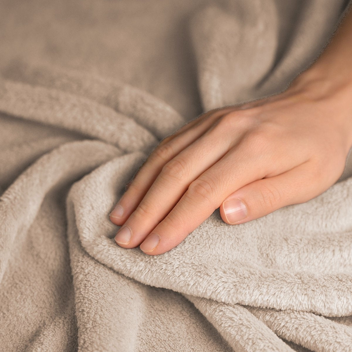 Auronic Elektrische Heizdecke - Ãœberdecke - 2 Personen - 3 Stufen - Mit Timer - 200 x 180 cm - Braun