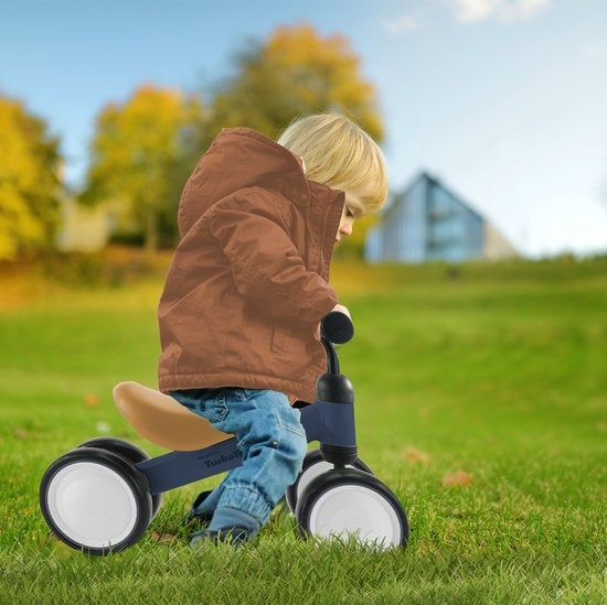 LifeGoods TurboToddler Balance Bike - Spielzeug ab 1 Jahr - Kinder Roller - Marine Blau