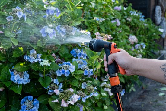 BLACK+DECKER Sprühkopf – 6 Einstellungen – Universal – Schwarz/Orange